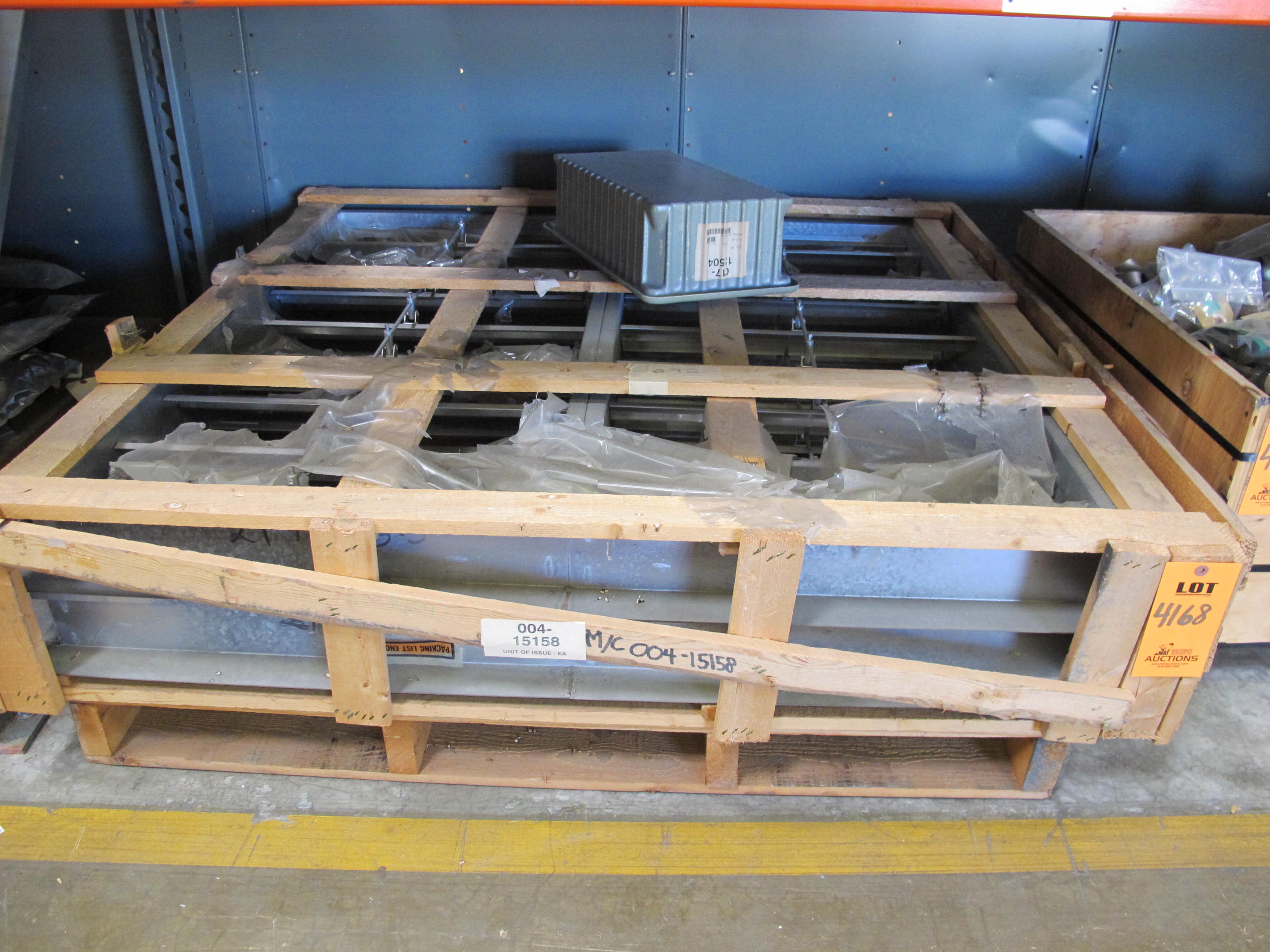 DAMPER, TURBINE/GENERATOR TYPE, HEAT EXCHANGER APPLICATION, GRAVITY KIND, STL FRAME, ALUM BLADE, HORIZONTAL AIR FLOW OTHER. LOADING & HANDLING FEE $15-4168